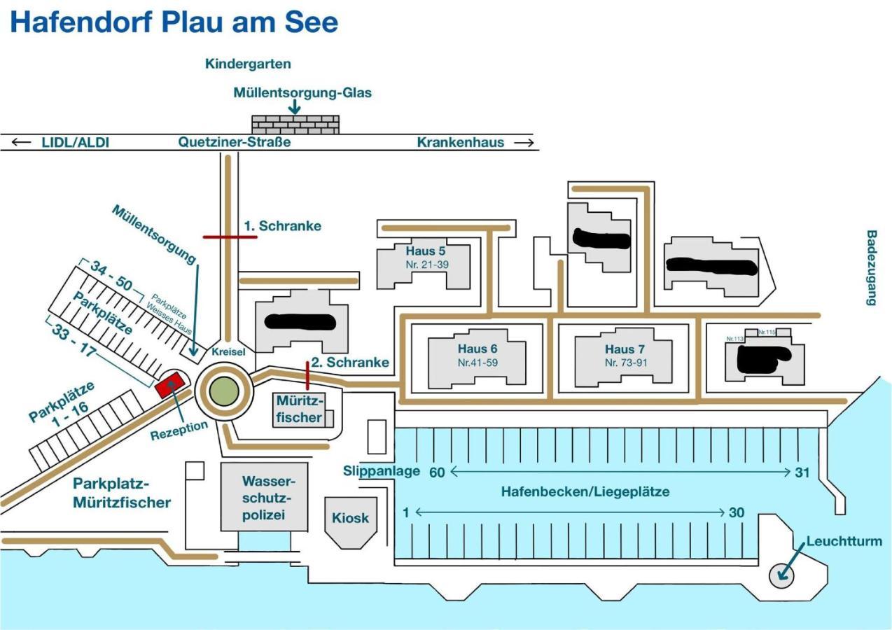 Hafendomizil Haus 5 Apartment 8 Plau am See Exterior foto